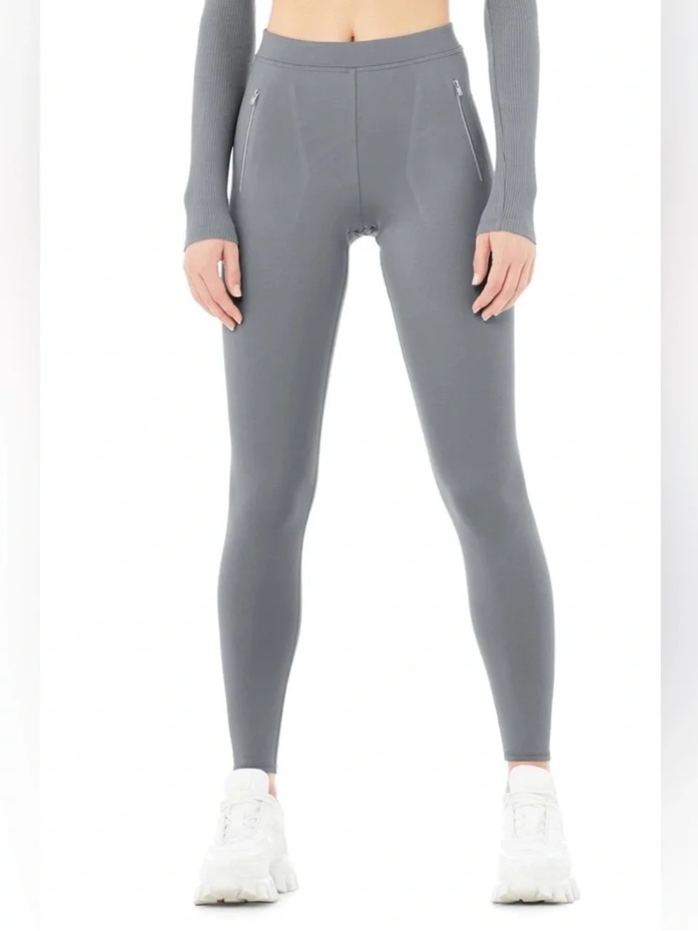Alo yoga high waist thrill seeker legging steel blue
